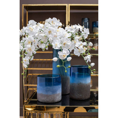 Small Blue Sand Effect Vase