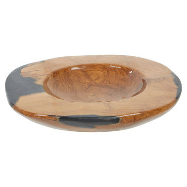 Teak Wood & Resin Bowl