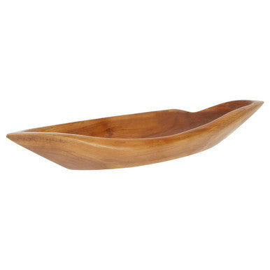 Small Teak Wood Boat Dish
