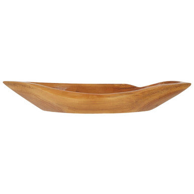 Small Teak Wood Boat Dish
