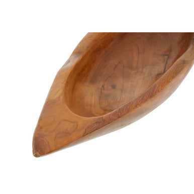 Medium Teak Wood Boat Dish
