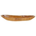 Large Teak Wood Boat Dish