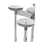 Silver Stainless Steel 5 Sconce Candelabra