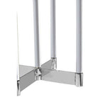 Silver Stainless Steel 5 Sconce Candelabra