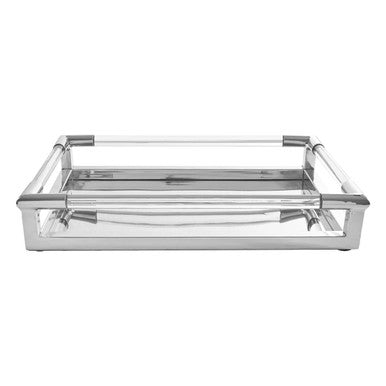 Silver Finish Rectangular Tray