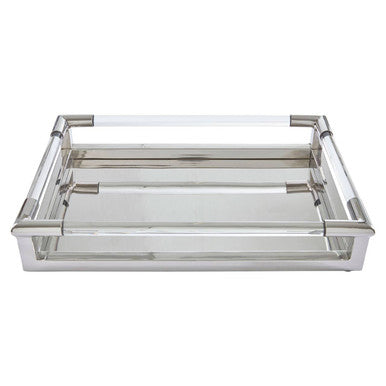 Silver Finish Rectangular Tray