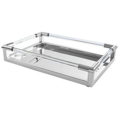 Silver Finish Rectangular Tray