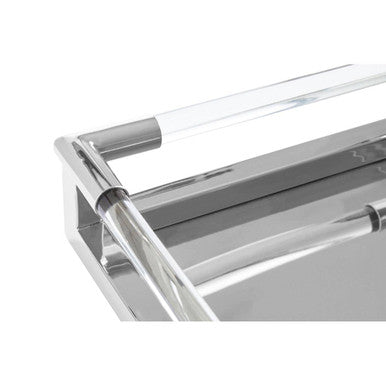 Silver Finish Rectangular Tray