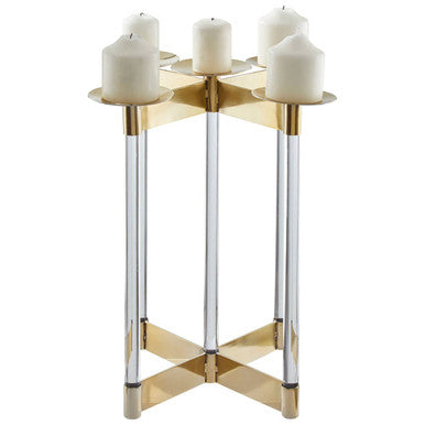 Gold Finish Candelabra