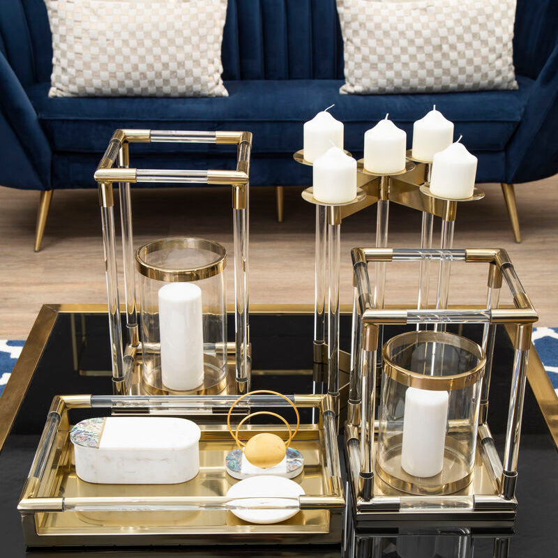Gold Finish Candelabra