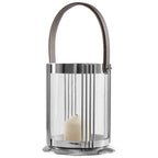 Small Silver Finish Steel Lantern