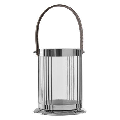 Small Silver Finish Steel Lantern