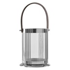 Small Silver Finish Steel Lantern