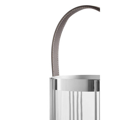 Small Silver Finish Steel Lantern