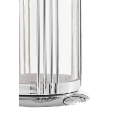 Small Silver Finish Steel Lantern