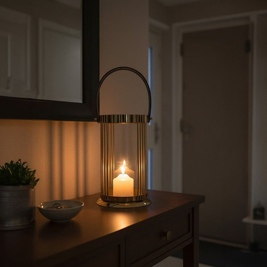 Large Gold Finish Lantern