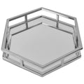 Silver Finish Hexagonal Tray