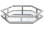 Silver Finish Hexagonal Tray
