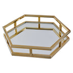 Gold Finish Hexagonal Tray