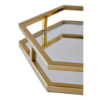 Gold Finish Hexagonal Tray
