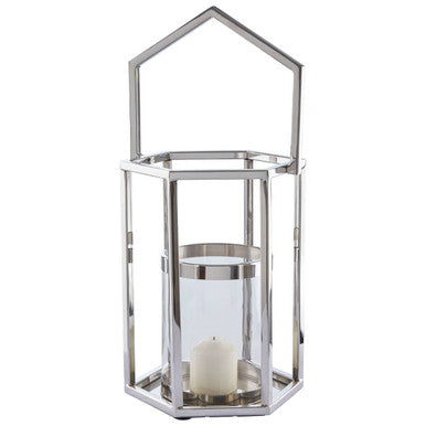 Small Silver Hexagonal Lantern