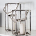 Small Silver Hexagonal Lantern