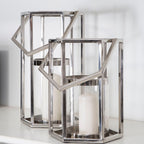 Small Silver Hexagonal Lantern