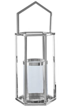 Large Silver Hexagonal Lantern