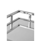 Square Mirrored Silver Tray