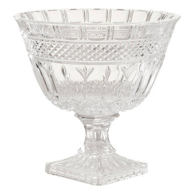 Footed Glass Fruit Bowl