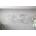 Footed Glass Fruit Bowl