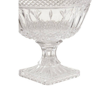 Footed Glass Fruit Bowl