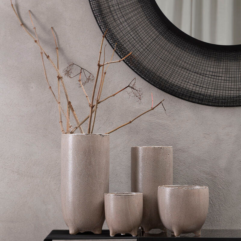 Natural Speckled Small Planter
