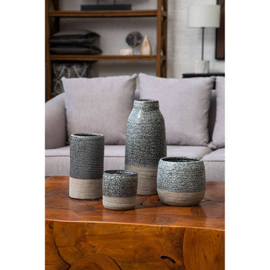 Grey Speckled Vase