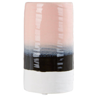 Dip Dye Effect Cylindrical Vase