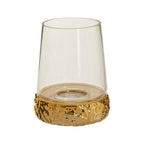 Small Gold Hurricane Candle Holder