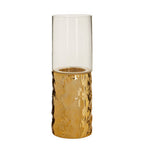 Small Pillar Gold Candle Holder