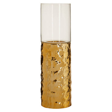 Medium Pillar Gold Candle Holder