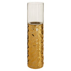 Large Pillar Gold Candle Holder