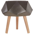 Small Black Geometric Planter with Legs