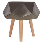 Small Black Geometric Planter with Legs