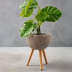 Medium Grey Speckled Planter
