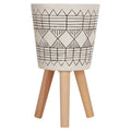 White and Black Small Planter