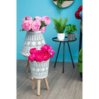 White and Black Small Planter