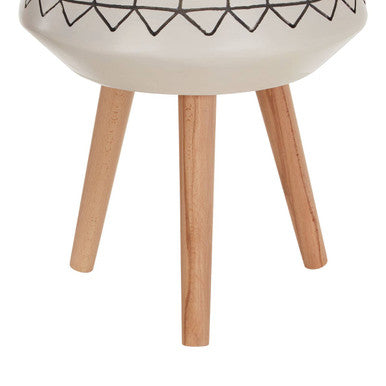 White and Black Large Planter