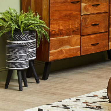 Large Chevron Planter