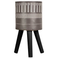 Small Black and White Finish Planter