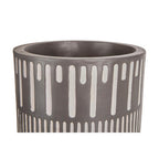 Large Black and White Finish Planter