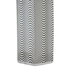 Hexagonal Silver Rim Large Ceramic Jar