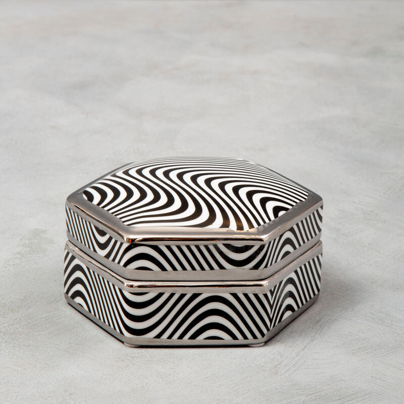 Black and White Small Trinket Box